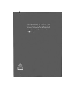 Cartellina 3 lembi con elastico dorso 1 cm, f.to A4 grigio scuro BM 0123597 2