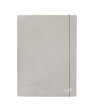 Cartellina 3 lembi con elastico dorso 1 cm, f.to A4 grigio chiaro BM 0123594