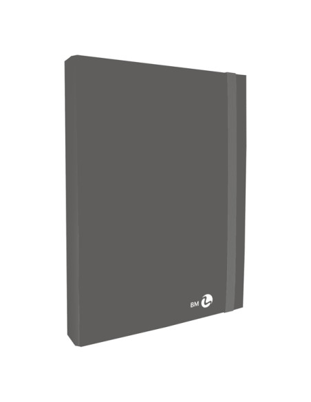 Cartella progetto con elastico dorso 3 cm, grigio scuro BM 0123603