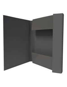 Cartella progetto con elastico dorso 3 cm, grigio scuro BM 0123603 2