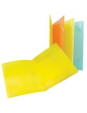 Cartella 3 lembi con elastico angolare Spring dorso piatto regolabile in PP 4 co 362270