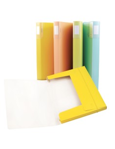 Cartella 3 lembi con elastico Spring dorso 3cm in PP 4 colori assortiti Colorosa 362370 Colorosa CARTELLINE A TRE LEMBI CON E...