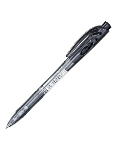 Penna a sfera a scatto Liner 308 0.7mm nero Stabilo 308H/1-46 STABILO A SCATTO