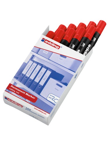 Marcatore permanente 103 punta conica rosso Edding 4-103002 EDDING PERMANENTI