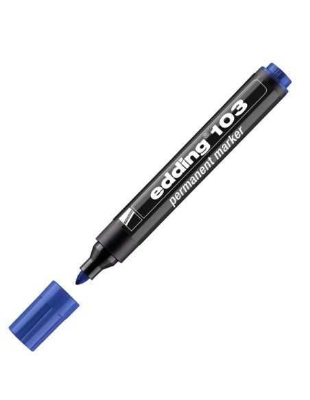 Marcatore permanente 103 punta conica blu Edding 4-103003 EDDING PERMANENTI