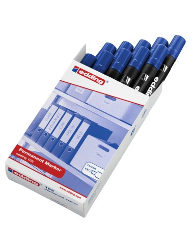 Marcatore permanente 103 punta conica blu Edding 4-103003 EDDING PERMANENTI