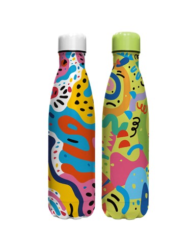 Borraccia termica Look 500ml fantasie in rilievo 4D Blasetti 8791 BLASETTI BORRACCE E LUNCH BOX