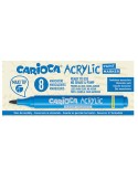 Box 8 Paint Marker acrilico punta maxi nero Carioca 45296/01