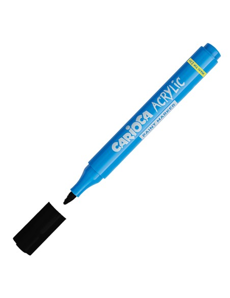 Box 8 Paint Marker acrilico punta maxi nero Carioca 45296/01 CARIOCA PENNARELLI