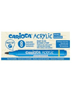 Box 8 Paint Marker acrilico punta maxi blu Carioca 45296/02 CARIOCA PENNARELLI
