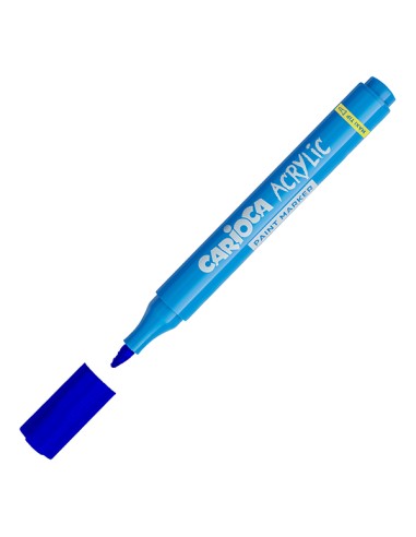 Box 8 Paint Marker acrilico punta maxi blu Carioca 45296/02 CARIOCA PENNARELLI