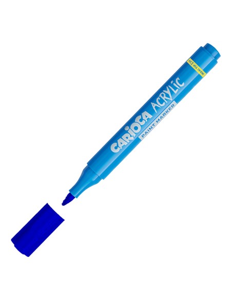 Box 8 Paint Marker acrilico punta maxi blu Carioca 45296/02 CARIOCA PENNARELLI