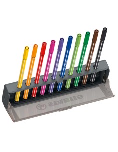 Click set 10 pennarelli Stabilo Pen 68 colori assortiti 6810-7 STABILO PUNTA FELTRO 2