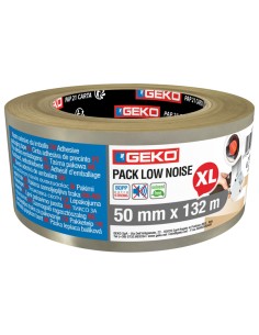 Nastro da imballo PP low noise 50mmx132mt trasparente Geko 8180200002 Geko NASTRO PER IMBALLO-TENDINASTRO