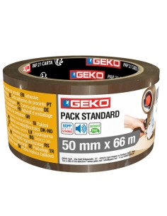 Nastro imballo noise 50mmx66mt avana Geko 8180500043 Geko NASTRO PER IMBALLO-TENDINASTRO