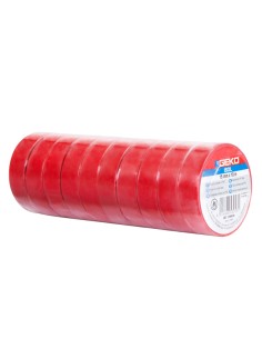Nastro adesivo isolante 15mmx10mt rosso Geko 8170000012 Geko NASTRO PER IMBALLO-TENDINASTRO