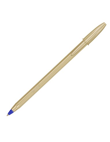 Scatola 20 penna sfera Cristal GlacE' fusto oro 1.0mm BIC® 302522 BIC CON CAPPUCCIO