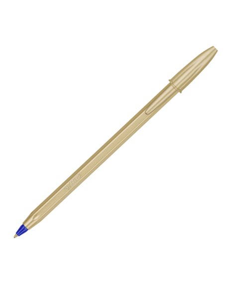 Scatola 20 penna sfera Cristal GlacE' fusto oro 1.0mm BIC® 302522 BIC CON CAPPUCCIO