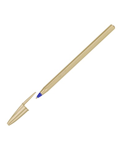 Scatola 20 penna sfera Cristal GlacE' fusto oro 1.0mm BIC® 302522 BIC CON CAPPUCCIO