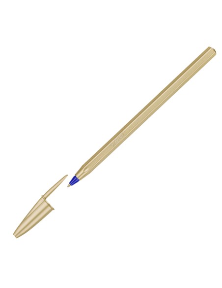 Scatola 20 penna sfera Cristal GlacE' fusto oro 1.0mm BIC® 302522 BIC CON CAPPUCCIO