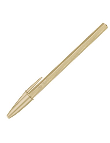 Scatola 20 penna sfera Cristal GlacE' fusto oro 1.0mm BIC® 302522 BIC CON CAPPUCCIO