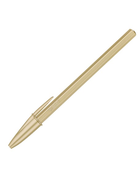 Scatola 20 penna sfera Cristal GlacE' fusto oro 1.0mm BIC® 302522 BIC CON CAPPUCCIO