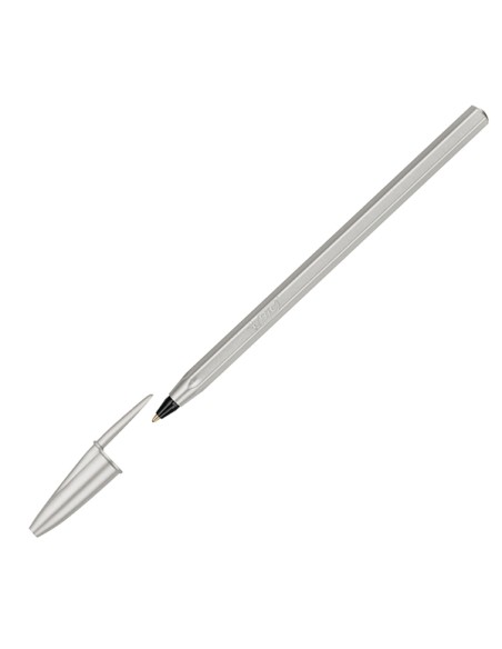 Scatola 20 penna sfera Cristal GlacE' fusto argento 1.0mm BIC® 302533 BIC CON CAPPUCCIO