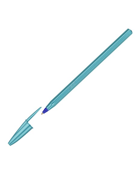 Scatola 20 penna sfera Cristal GlacE' fusto blu/rosa 1.0mm BIC® 302535 BIC CON CAPPUCCIO