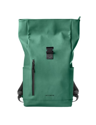 Zaino Roll-top Drop gomma antipioggia dim. 30x42x14cm verde InTempo 9239DRG24