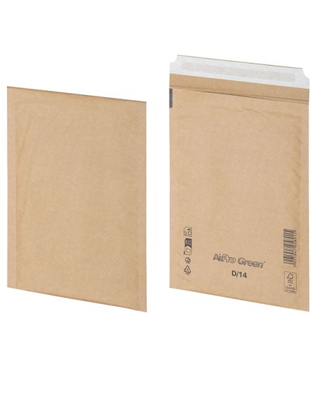 100 Buste imbottite 200x265mm D/14 AirPro Avana Green Bong 12284 Bong Packaging BUSTE IMBOTTITE