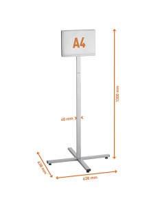 Espositore da pavimento da esterno Info Stand Outdoor A4 Durable 5020-57 DURABLE CORNICI AUTOPORTANTI 2