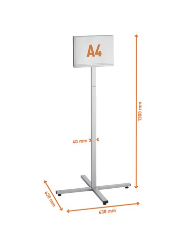 Espositore da pavimento da esterno Info Stand Outdoor A4 Durable 5020-57 DURABLE CORNICI AUTOPORTANTI