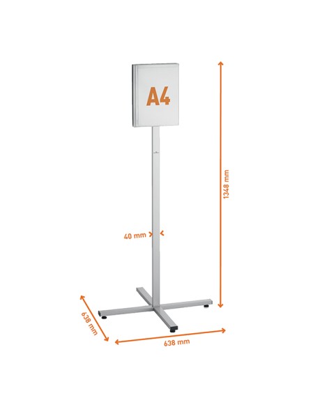 Espositore da pavimento da esterno Info Stand Outdoor A4 Durable 5020-57 DURABLE CORNICI AUTOPORTANTI
