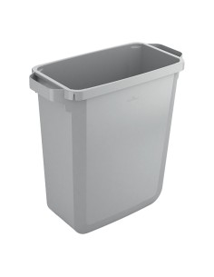 Bidone grigio DURABIN rettangolare in PP con maniglie per il trasporto 60 lt Dur 1800503050 DURABLE PATTUMIERE E BIDONI