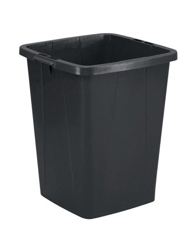 Bidone nero DURABIN quadrato in PP con maniglie per il trasporto 90 lt Durable 1800505221 DURABLE PATTUMIERE E BIDONI