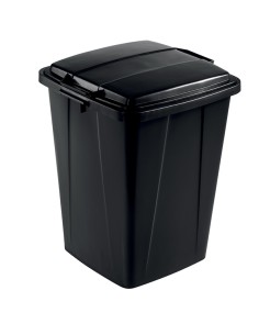 Bidone nero DURABIN quadrato in PP con maniglie per il trasporto 90 lt Durable 1800505221 DURABLE PATTUMIERE E BIDONI 2