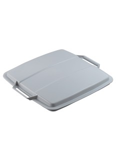 Coperchio grigio per bidone DURABIN quadrato 90 lt Durable 1800506050 DURABLE PATTUMIERE E BIDONI