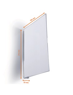 Conf. 10 cartelli da corsia in PET rigido a bandiera magnetico A5 verticale Dura 1872-19 DURABLE CORNICI DA PARETE E SUPPORTI 2