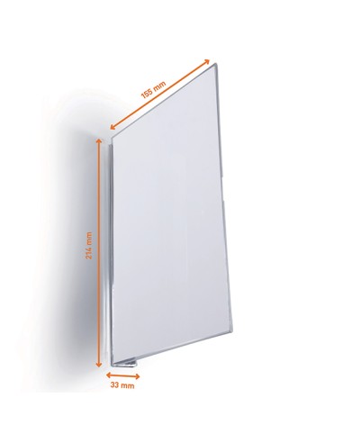 Conf. 10 cartelli da corsia in PET rigido a bandiera magnetico A5 verticale Dura 1872-19 DURABLE CORNICI DA PARETE E SUPPORTI