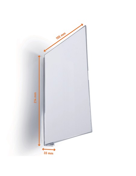 Conf. 10 cartelli da corsia in PET rigido a bandiera magnetico A5 verticale Dura 1872-19 DURABLE CORNICI DA PARETE E SUPPORTI
