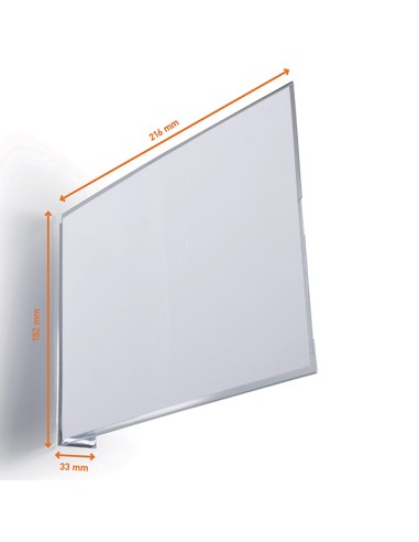 Conf. 10 cartelli da corsia in PET rigido a bandiera magnetico A5 orizzontale Du 1873-19