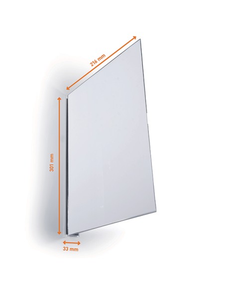 Conf. 10 cartelli da corsia in PET rigido a bandiera magnetico A4 verticale Dura 1874-19 DURABLE CORNICI DA PARETE E SUPPORTI