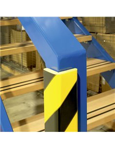Profilo paracolpi angolare magnetico C35 giallo/nero 1m Durable 1112-130 2