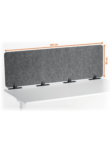 Pannello divisorio da scrivania EFFECT 160 pieghevole in feltro 1,6 m Durable 3135-58 DURABLE SCRIVANIE E TAVOLI RIUNIONE
