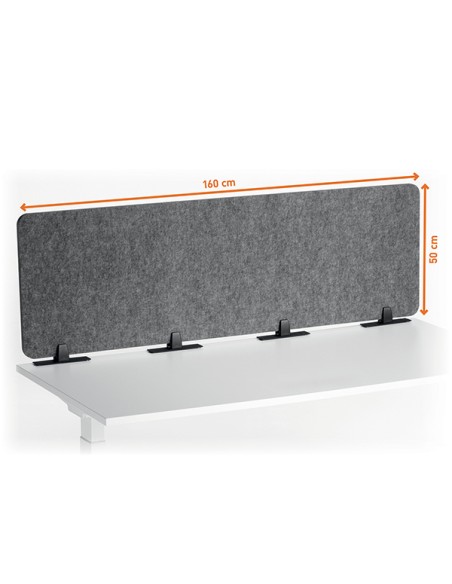 Pannello divisorio da scrivania EFFECT 160 pieghevole in feltro 1,6 m Durable 3135-58 DURABLE SCRIVANIE E TAVOLI RIUNIONE