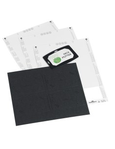 Conf. 20 portanome in cartoncino riciclato 54x90mm Durable 8273-01 2