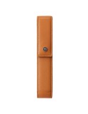 Astuccio Portapenne c/chiusura magnetica vera pelle Saffiano marrone Cross E000012