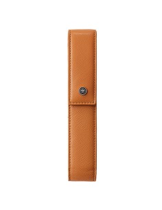 Astuccio Portapenne c/chiusura magnetica vera pelle Saffiano marrone Cross E000012