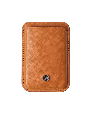 Portacarte magnetico vera pelle Saffiano marrone Cross E000052