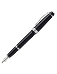 Penna stilografica Bailey Light punta M fusto nero/chromo Cross E011065